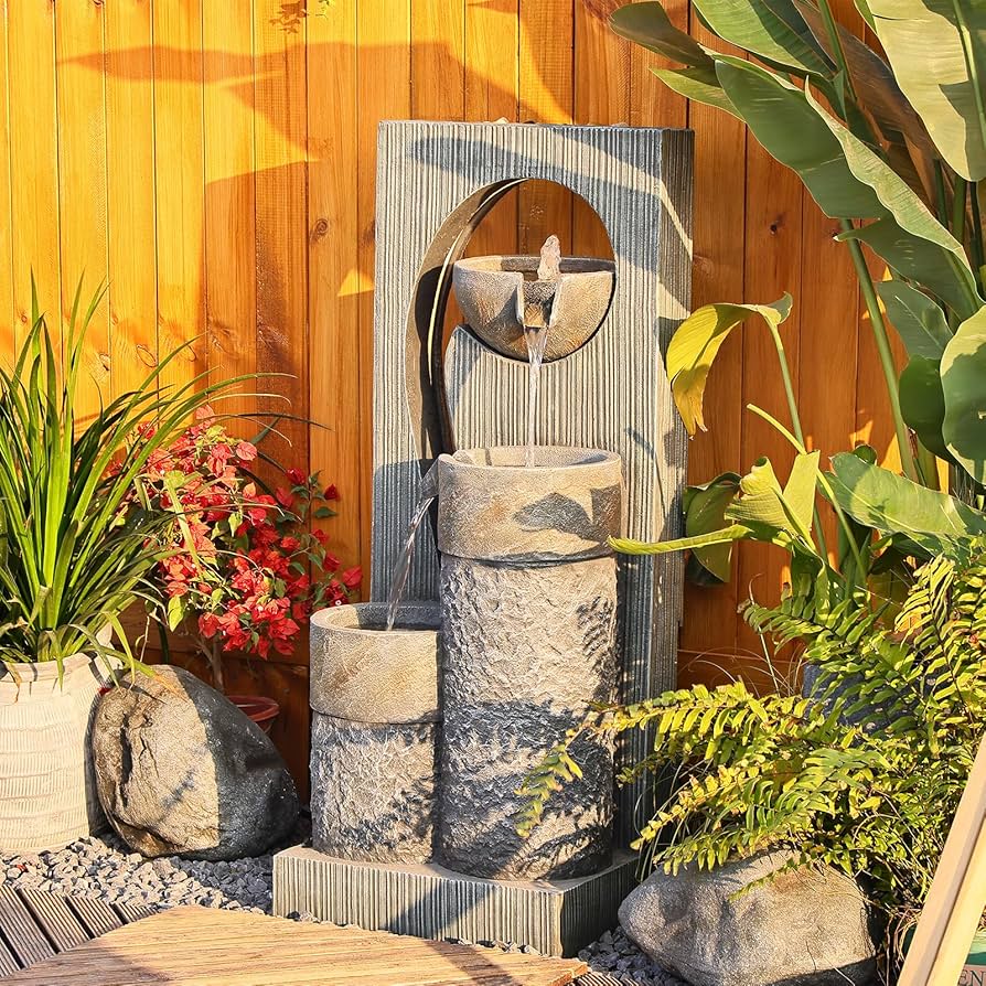 Amazon.com: Tankana Water Fountain Zen Feature Outdoor